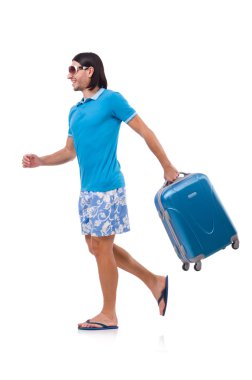 Seyahat konsepti beyazlara izole edildi