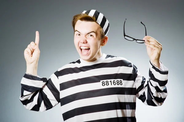 Funny prison inmate in concept — Stock Photo, Image