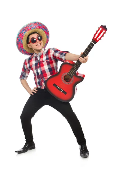 Mexicano engraçado com sombrero em conceito — Fotografia de Stock