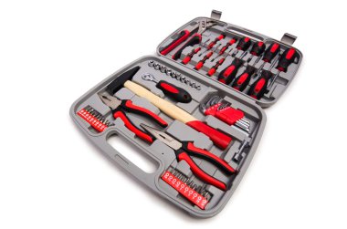 Beyaz arka plan üzerinde izole toolkit