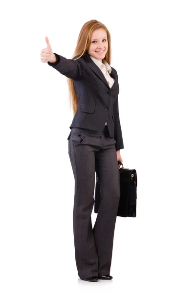 Woman businesswoman in business concept — Stock Photo, Image