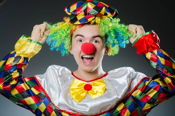 Drôle clown dans humour concept — Photo