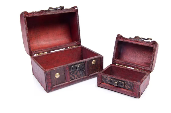 Two chests isolated on the white — Stock Photo, Image