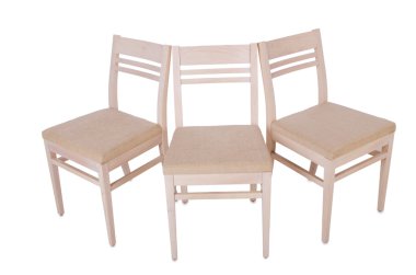 satır üzerinde beyaz izole koltukları