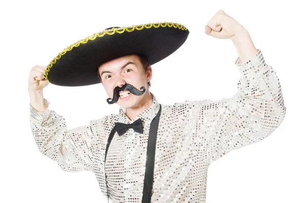 Funny mexican isolated on the white — Stock Photo, Image