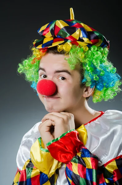 Vtipný klaun v humoru — Stock fotografie