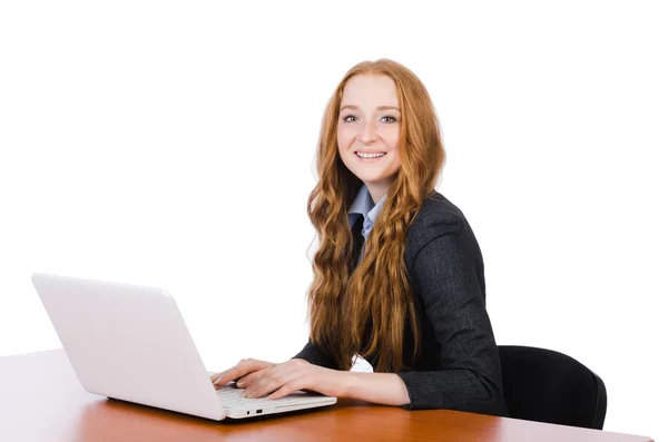 Woman businesswoman in business concept — Stock Photo, Image