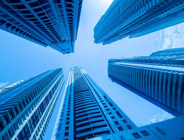 Tall Dubai Marina skyscrapers in UAE — Stock Photo, Image