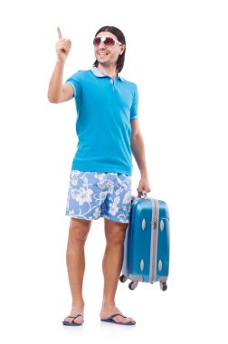 Seyahat konsepti beyazlara izole edildi