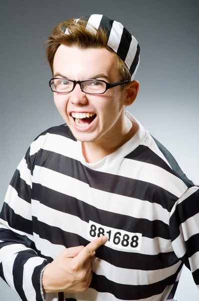 Funny prison inmate in concept — Stock Photo, Image