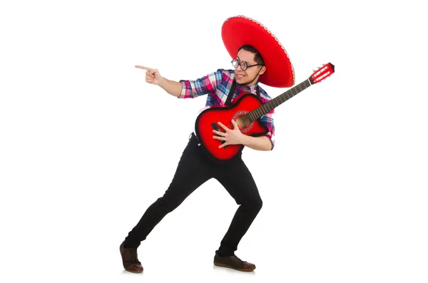 Divertente messicano con sombrero in concetto — Foto Stock