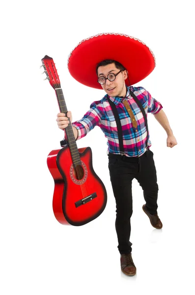 Divertente messicano con sombrero in concetto — Foto Stock