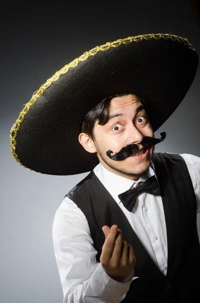 Mexicain homme dans drôle concept — Photo