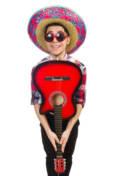 Drôle mexicain avec sombrero dans le concept — Photo