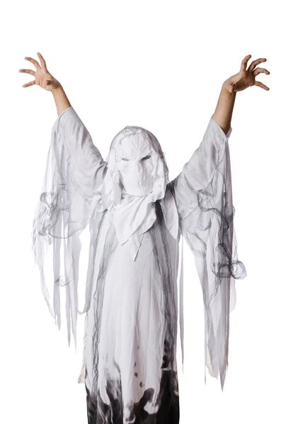 Scary halloween concept with monster on white — Stock Photo, Image