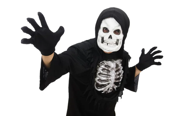 Děsivý muž v halloween konceptu — Stock fotografie
