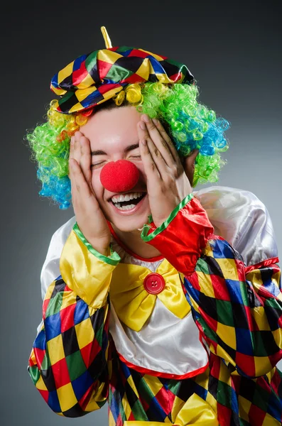 Grappige clown in humor concept — Stockfoto