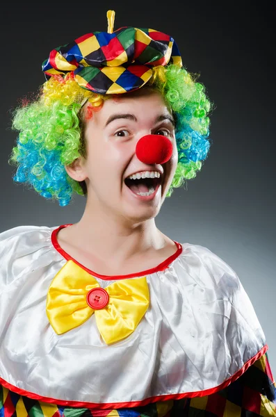 Rolig clown i humor koncept — Stockfoto