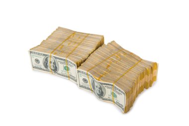 Beyazlara izole edilmiş iş konsepti yığını