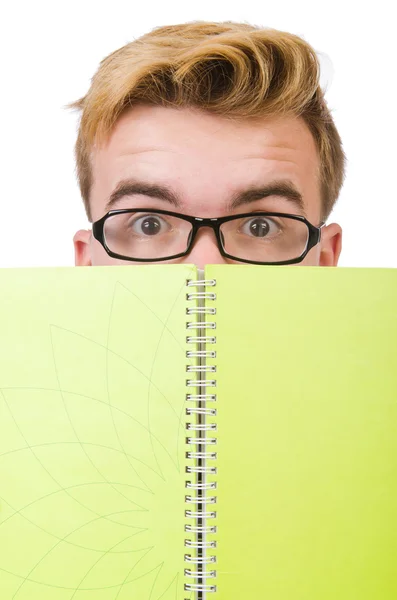 Young student isolated on the white background — Stock Photo, Image