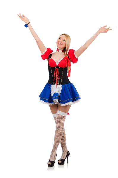 Cameriera donna nel concetto oktoberfest — Foto Stock