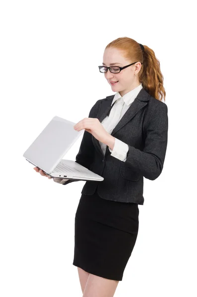 Mujer empresaria en concepto de negocio — Foto de Stock