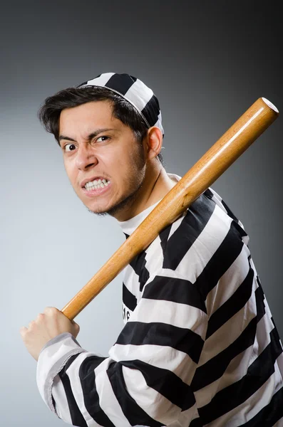 Funny prison inmate in concept — Stock Photo, Image