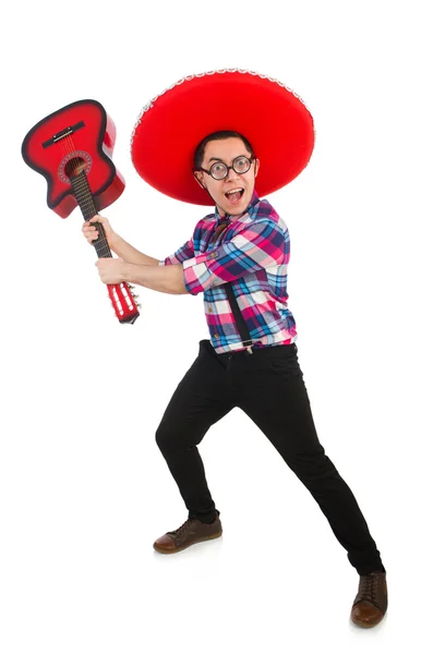 Grappig Mexicaans met sombrero in concept — Stockfoto