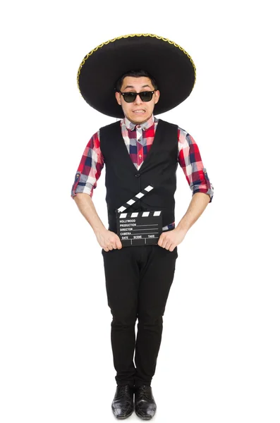 Divertido mexicano con sombrero en concepto —  Fotos de Stock