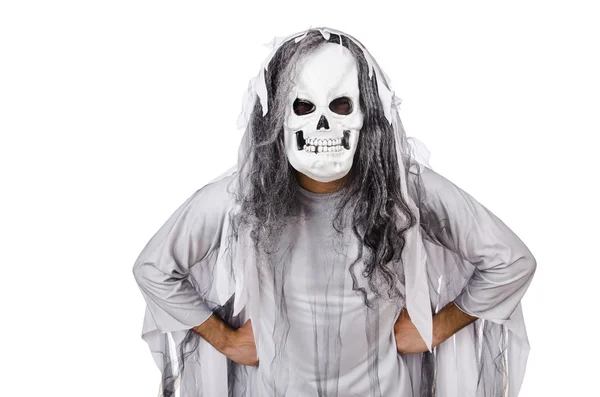 Hombre asustadizo en el concepto de Halloween —  Fotos de Stock