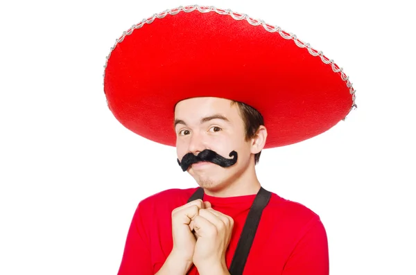 Funny mexican isolated on the white — Stock Photo, Image