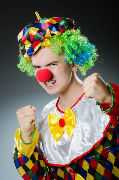 Drôle clown dans humour concept — Photo