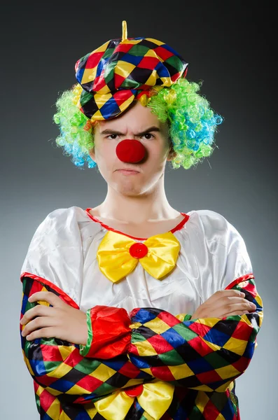 Rolig clown i humor koncept — Stockfoto