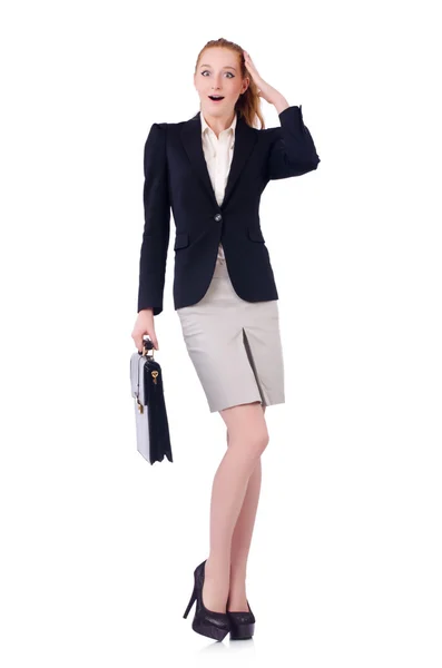 Woman businesswoman in business concept — Stock Photo, Image