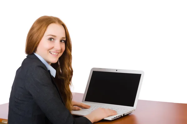 Mujer empresaria en concepto de negocio — Foto de Stock