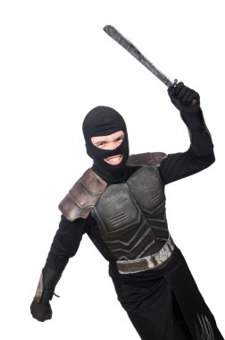 Beyaz bıçaklı ninja.