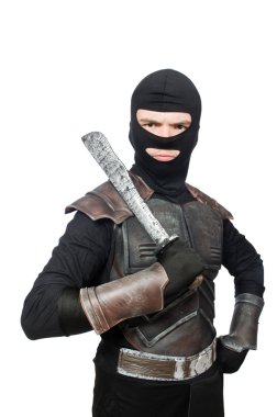 Beyaz bıçaklı ninja.