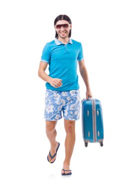 Seyahat konsepti beyazlara izole edildi