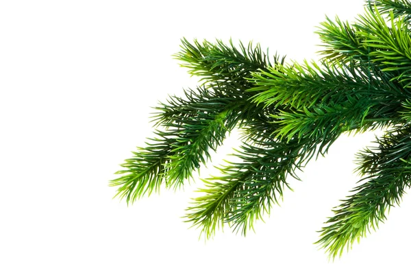 Beyaz arka planda izole edilmiş Noel ağacı