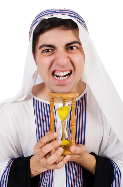 Arabische man denkt aan het verstrijken van de tijd — Stockfoto