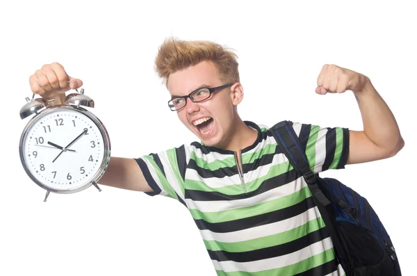 Angry student missing his deadlines — Stock Photo, Image