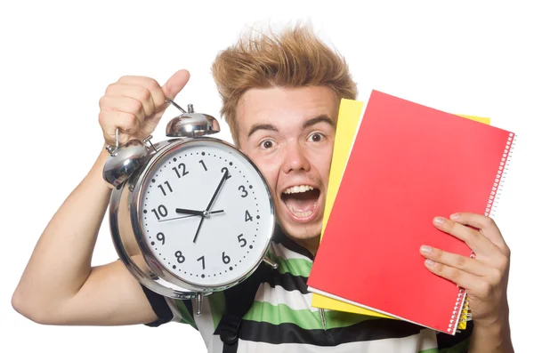 Estudiante con libro de texto —  Fotos de Stock