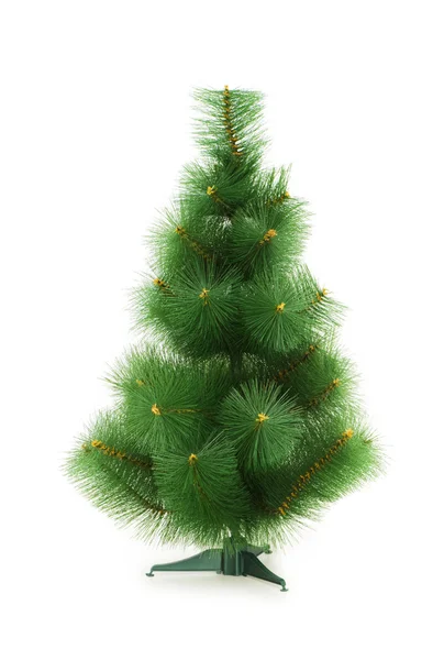 Kerstboom geïsoleerd op de witte achtergrond — Stockfoto