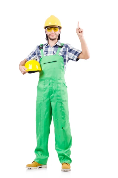 Industrial worker isolated on the white background — Stock Photo, Image