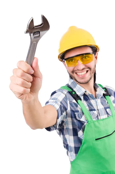 Industrial worker isolated on the white background — Stock Photo, Image