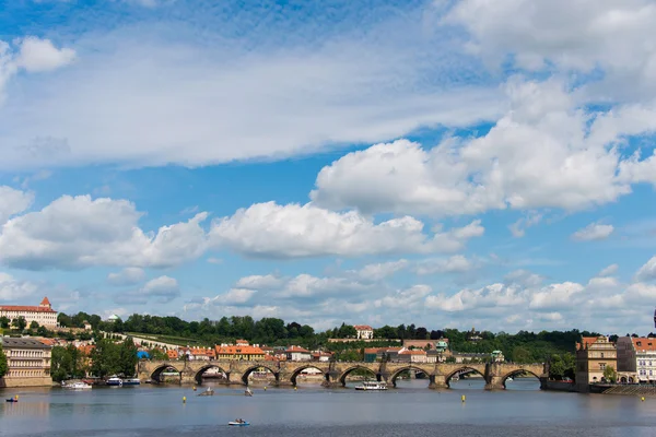 Veduta del fiume Moldava a Praga — Foto Stock