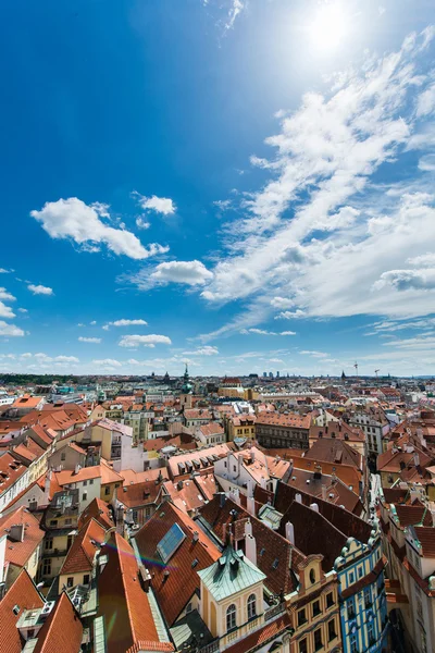 Vista de Praga no dia de verão brilhante — Fotografia de Stock