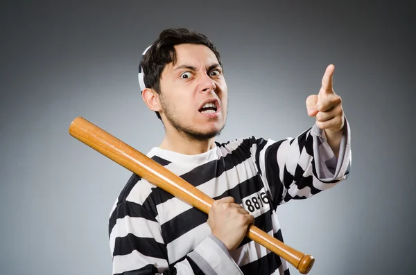 Funny prison inmate in concept — Stock Photo, Image