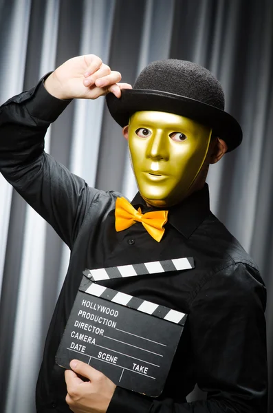 Roligt koncept med teatermask — Stockfoto