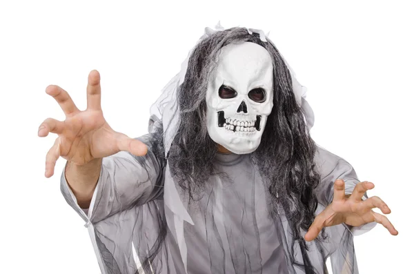 Hombre asustadizo en el concepto de Halloween —  Fotos de Stock